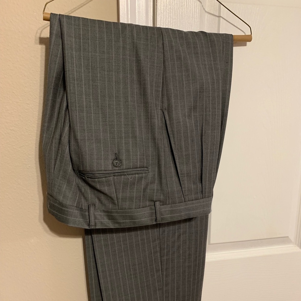Grey Pin Stripe Suit
